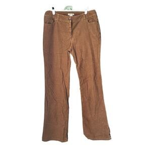 Harold’s Brown Corduroy Flare Bootcut Pants Ribbed Low Mid Rise Textured Pants
